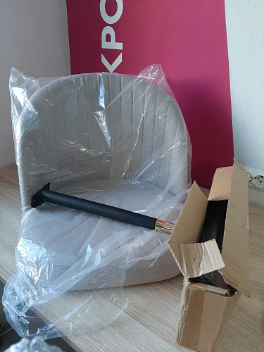 Стул на металлокаркасе Gabi gray / black фото покупателя 790