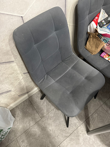 Стул на металлокаркасе Чилли К кирпичный / черный фото покупателя 354