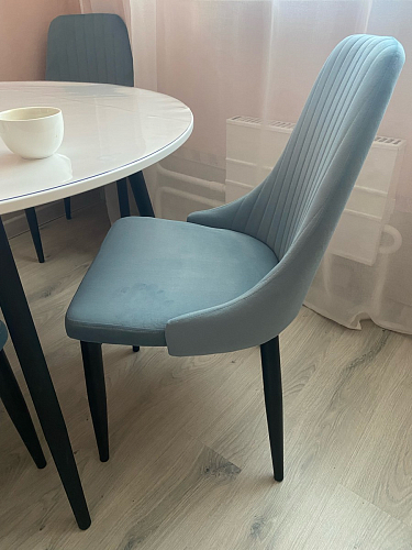 Стул на металлокаркасе Kora beige / black фото покупателя 254