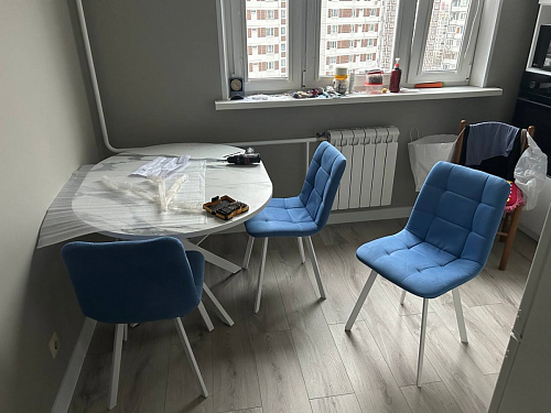 Стул на металлокаркасе Чилли зеленый / белый каркас фото покупателя 515