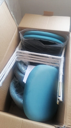 Стул на металлокаркасе Kamelia светло-фиолетовый / золотой фото покупателя 12