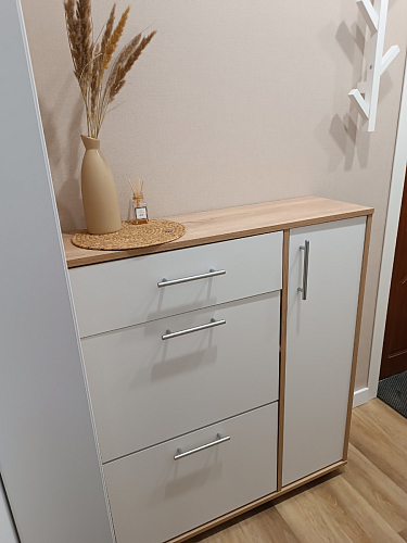 Обувница ТП-4 дуб сонома / белый  - Уцененный экземпляр фото покупателя 28