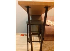 Барный стул Лофт кожзам темно-серый / черный матовый фото покупателя 58