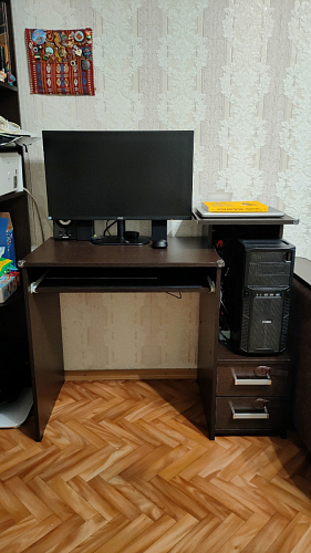 Компьютерный стол Джаз-24 правый дуб сонома фото покупателя 91