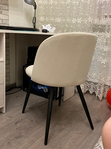 Стул на металлокаркасе Gabi green / black / silver фото покупателя 165