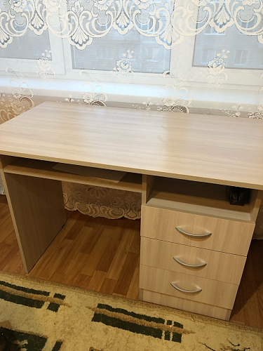 Стол письменный Бриз МДФ волна лайм / ясень светлый фото покупателя 129