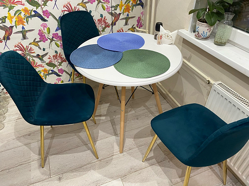 Стул на металлокаркасе Dabl 01 champagne / gold фото покупателя 113