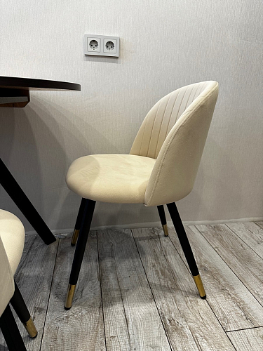 Стул на металлокаркасе Gabi 1 light purple / black фото покупателя 553