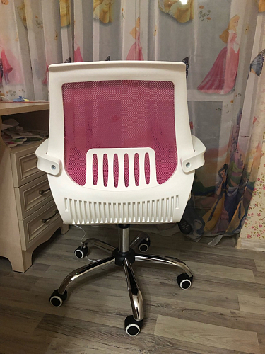 Компьютерное кресло Ergoplus белое / голубое фото покупателя 27