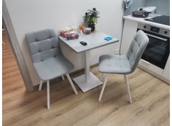 Стул на металлокаркасе Чилли горчичный / белый фото покупателя 562