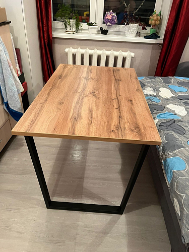 Стол раскладной Лота Лофт 120 25 мм юта / черный матовый фото покупателя 973