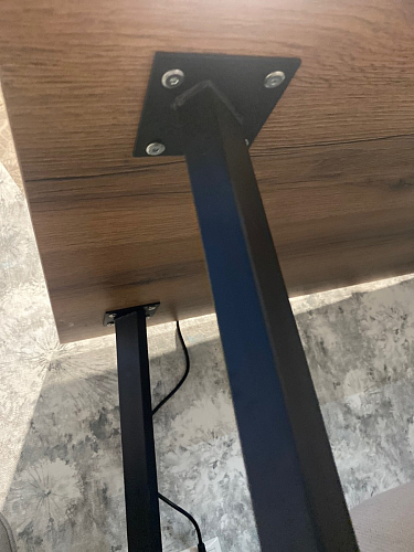 Стол Тринити Лофт 120 32 мм дуб галифакс табако / черный матовый фото покупателя 289