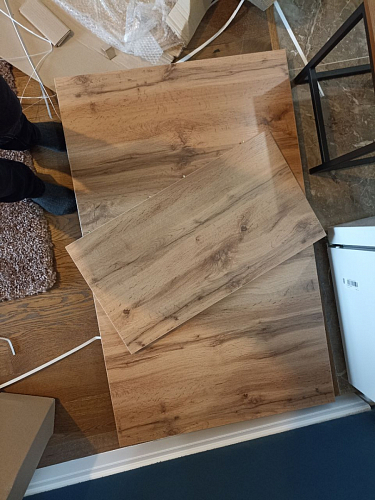 Стол Лота Лофт 140 25 мм черный матовый / бетон фото покупателя 608