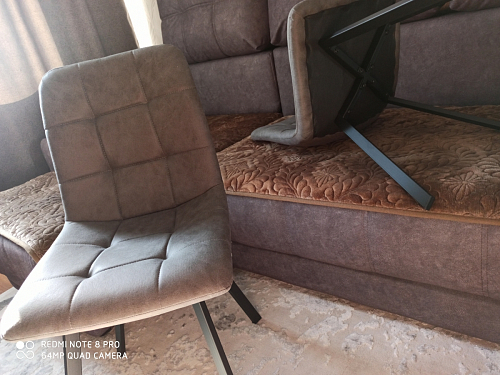 Стул на металлокаркасе Bruk light purple / white фото покупателя 15