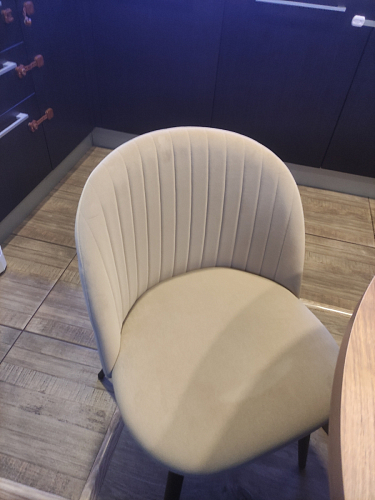 Стул на металлокаркасе Gabi 1 light blue / black / gold фото покупателя 692