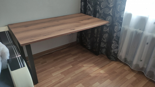 Стол раскладной Лота Лофт 120 25 мм юта / черный матовый фото покупателя 199