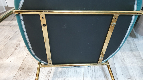 Стул на металлокаркасе Kamelia светло-фиолетовый / золотой фото покупателя 84