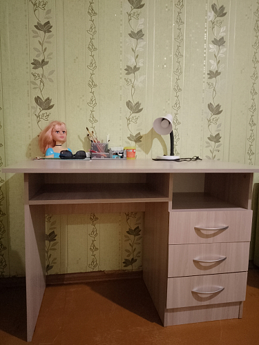 Стол письменный Бриз МДФ волна лайм / ясень светлый фото покупателя 84