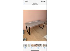 Деревянный стол Лота Лофт 120(160)х75 черный матовый / бетон светлый фото покупателя 630