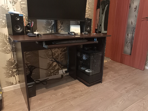 Компьютерный стол КСТ-04.1 венге фото покупателя 11