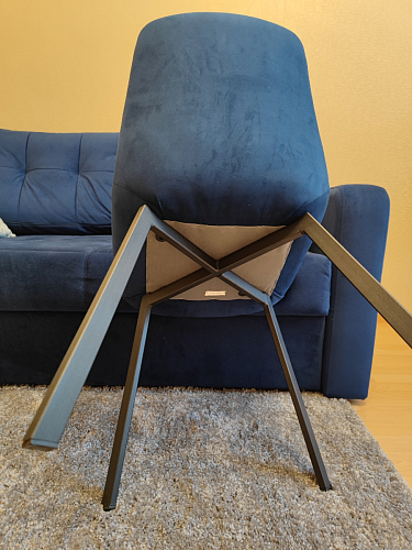 Стул на металлокаркасе Челси бежевый / черный фото покупателя 210