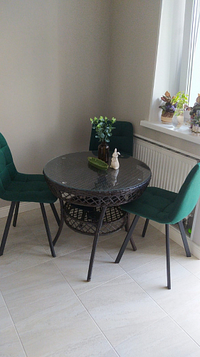 Стул на металлокаркасе Чилли светло-серый / белый каркас фото покупателя 552