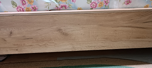 Двуспальная кровать Клауд 160х200 парящая дуб крафт золотой / антрацит фото покупателя 133