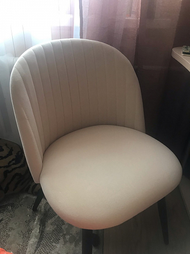 Стул на металлокаркасе Gabi 1 light purple / black / gold фото покупателя 171