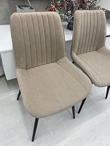 Стул на металлокаркасе Седа К латте / черный фото покупателя 290