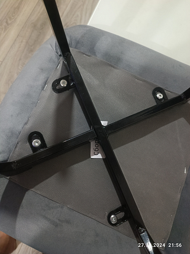 Стул на металлокаркасе Чилли светло-серый / белый каркас фото покупателя 531