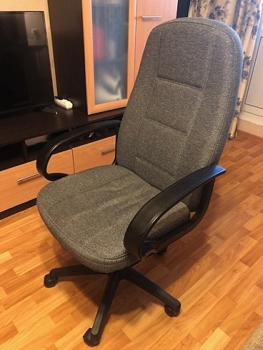 Компьютерное кресло CH747 черный, экокожа фото покупателя 9