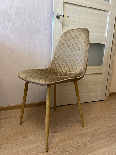 Стул на металлокаркасе Capri dark beige / white фото покупателя 57