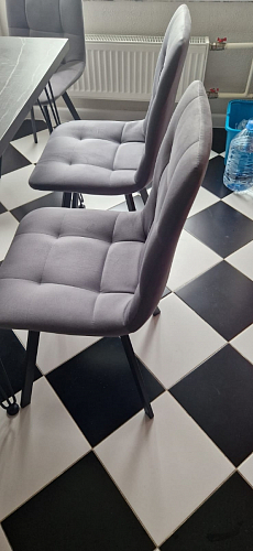 Стул на металлокаркасе Чилли черный / зеленый фото покупателя 1411