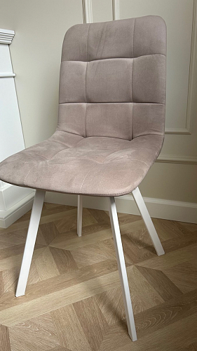 Стул на металлокаркасе Чилли К темно-серый (velutto 32) / черный фото покупателя 223