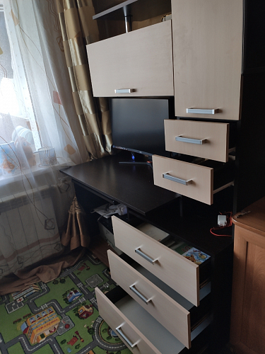 Стол компьютерный Джаз-17 белый правый фото покупателя 37