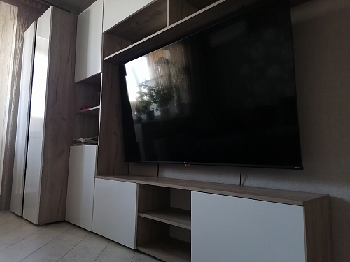 Модульная гостиная Алетра дуб крафт серый / глянец белый комплектация 1 фото покупателя 1