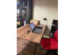 Стол Лота Лофт 120 25 мм дуб делано темный / черный матовый фото покупателя 215