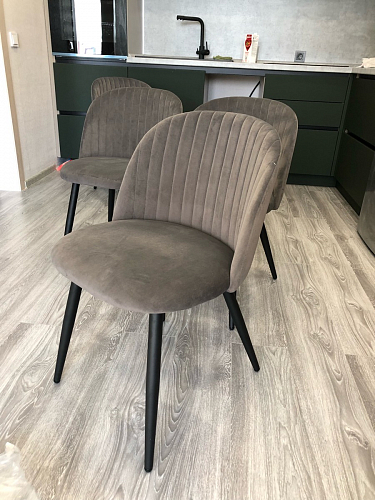 Стул на металлокаркасе Gabi latte / gold / black фото покупателя 674