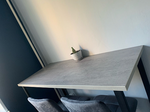 Барная стойка Дилан Лофт 120х60х90 бетон фото покупателя 80