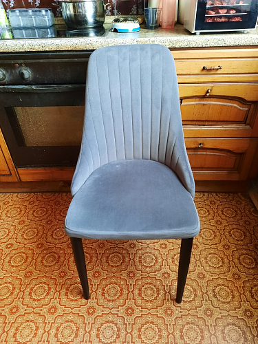 Стул на металлокаркасе Kora dark gray / black фото покупателя 178