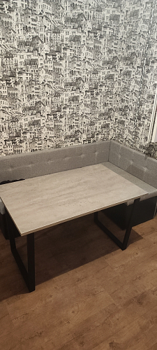 Деревянный стол Лота Лофт 140х80 черный матовый / бетон светлый фото покупателя 580