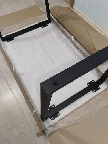 Деревянный стол Лота Лофт 120x75 дуб крафт табачный / черный матовый фото покупателя 439