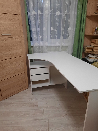 Письменный стол СПм-25 левый дуб сонома фото покупателя 12