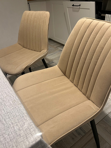 Комплект стульев Вейв 4 шт светло-серый / черный фото покупателя 252