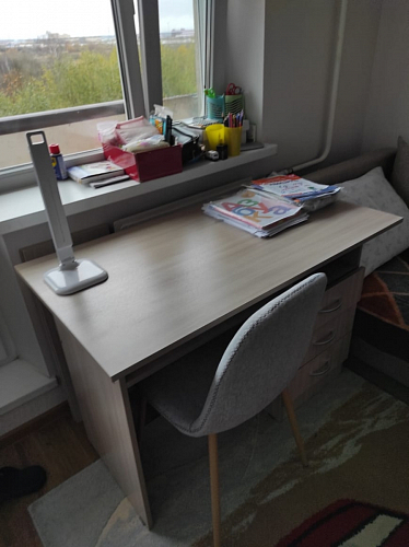 Стол письменный Бриз МДФ волна лайм / ясень светлый фото покупателя 156