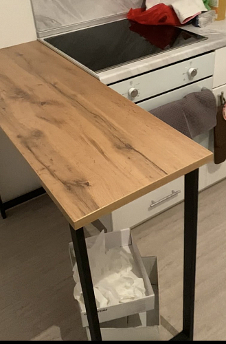 Барная стойка Дилан Лофт 120х40х90 бетон светлый фото покупателя 209