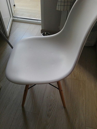Пластиковый стул Eames PC-015 серый фото покупателя 521