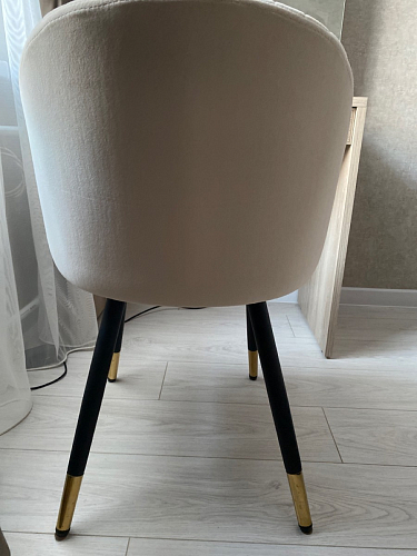 Стул на металлокаркасе Gabi gray / black фото покупателя 106