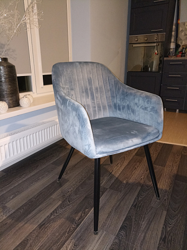 Стул на металлокаркасе Slam dark beige фото покупателя 69