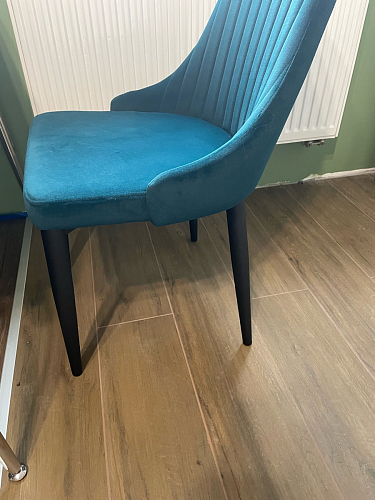 Стул на металлокаркасе Kora light blue / white фото покупателя 116